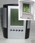 LCD Thermometer mit Uhr + Wecker + Stifthalter