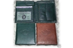 TIP - 2 x Leder Kreditkartenetui / Geldbörse 10 x 12 cm versch. Farben