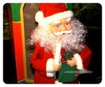 24 cm USA Weihnachtsmann mit 3 Songs Walking + Ringing Bell